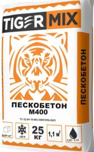 Пескобетон ТайгерМикс М400 25кг