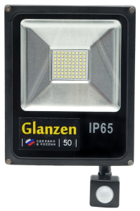 Светодиодный прожектор GLANZEN FAD-0013-50-SL с датчиком движения Светодиодный прожектор GLANZEN FAD-0013-50-SL с датчиком движения