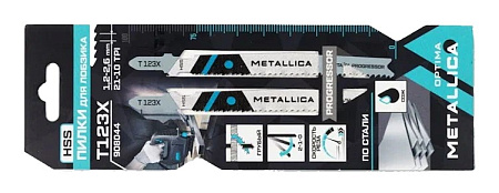 Пилка "Metallica" для лобзика T123X сталь 908044 Пилка "Metallica" для лобзика T123X сталь 908044