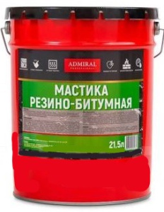 Мастика битумн. резиновая 21,5л/18кг ADMIRAL prof Мастика битумн. резиновая 21,5л/18кг ADMIRAL prof
