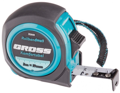 Рулетка 3м "GROSS" 19мм 32560 Рулетка 3м "GROSS" 19мм 32560
