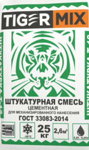 Штукатурная смесь цем.TigerMix 25кг